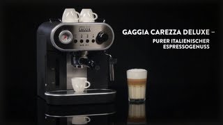 Gaggia carezza Deluxe video